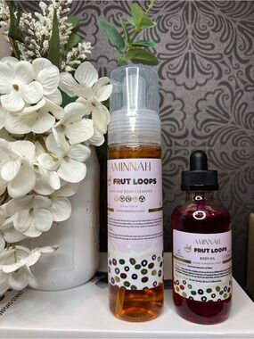 AMINNAH Fruit Loops Hand & Body Cleanser Set
